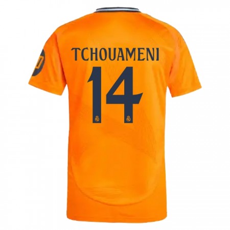 Real Madrid Tchouameni 14 Venkovní 2024-25 - Fotbalové Dresy (S/S)